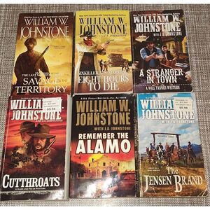 William W. Johnstone lot of 6 Western Cowboy paperbacks